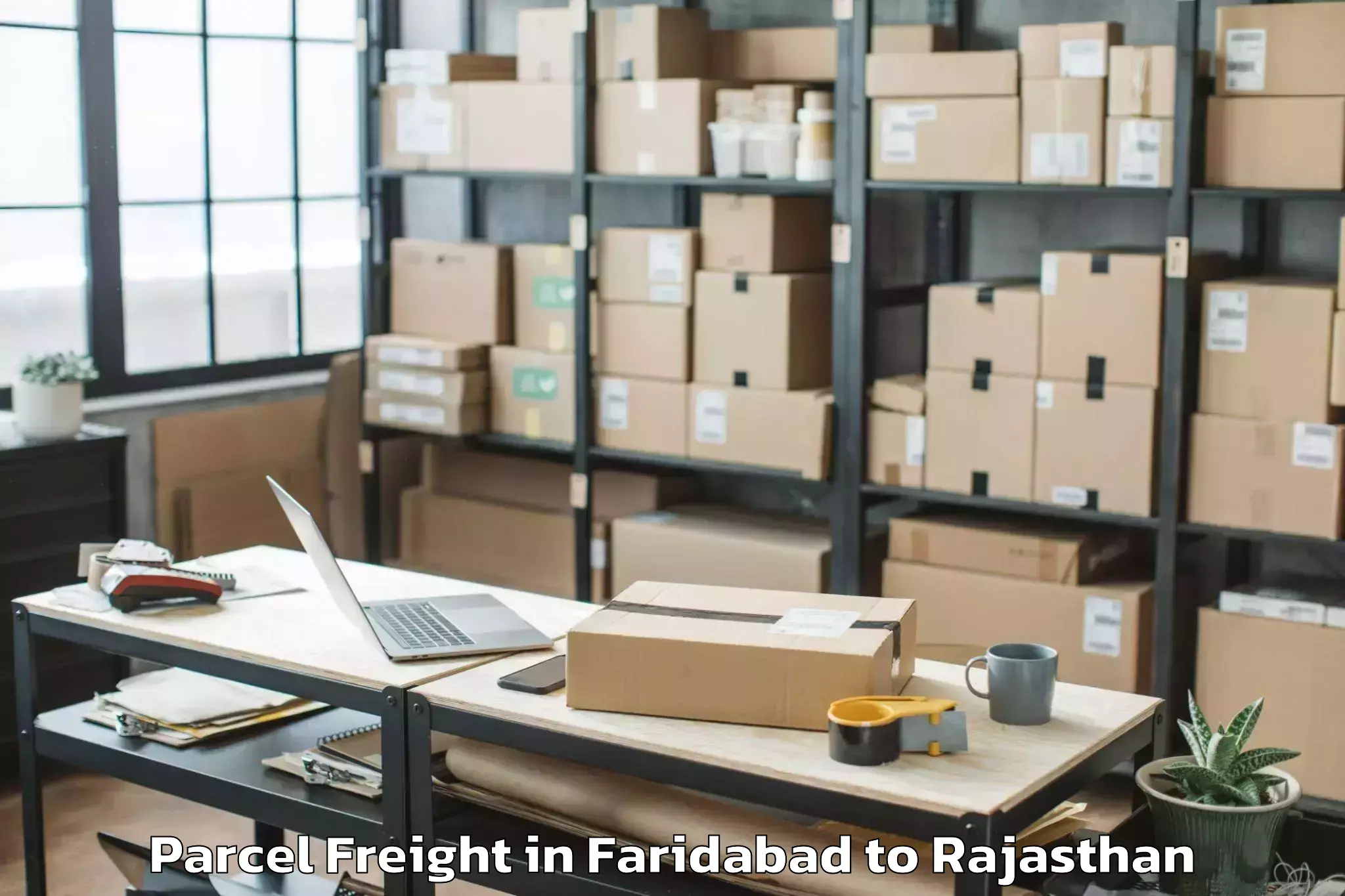 Trusted Faridabad to Takhatgarh Parcel Freight